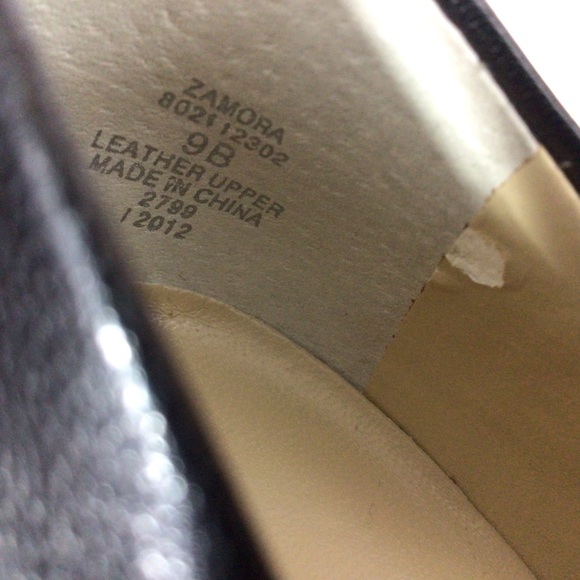 Ralph Lauren Zamora Black Leather Heels, 9B - Picture 8 of 8